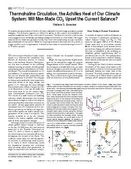 neofthemajorelementsoftoday'soceansystemisaconveyorlikecirculationthat