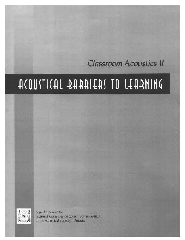 Classroom Acoustics