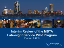 Interim Review of the MBTA