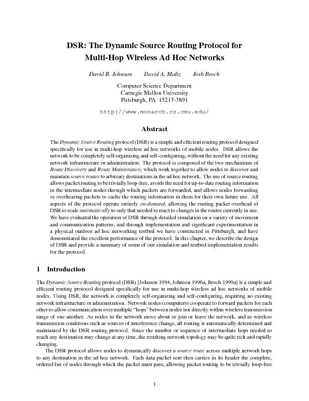 DSR:TheDynamicSourceRoutingProtocolforMulti-HopWirelessAdHocNetworksDa