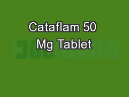 Cataflam 50 Mg Tablet