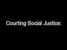 Courting Social Justice: