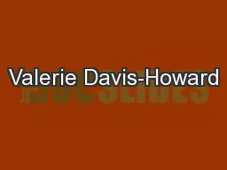 Valerie Davis-Howard