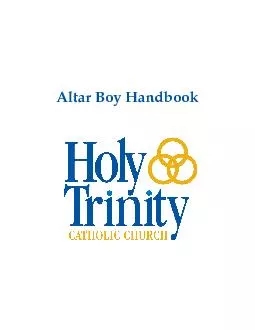 Altar Boy Handbook