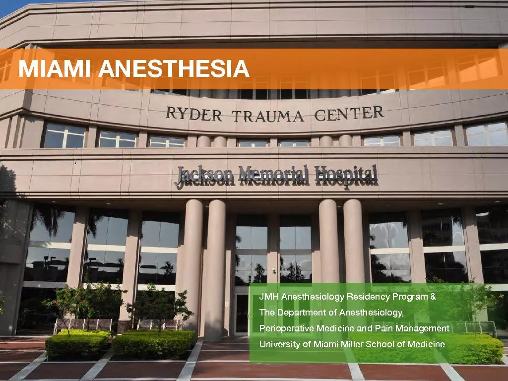 JMH Anesthesiology Residency Program &