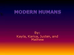 Modern humans