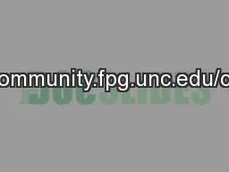 http://community.fpg.unc.edu/connect