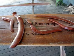 All About Boomerangs