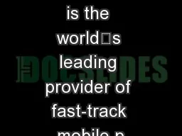 APR Energy is the world’s leading provider of fast-track mobile p