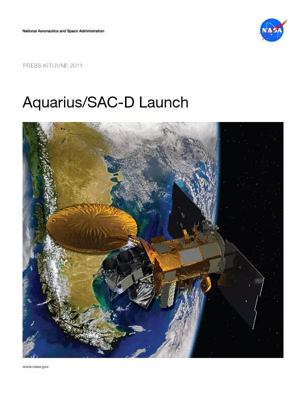 Aquarius/SAC-D Launch