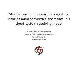 Mechanisms of poleward propagating,