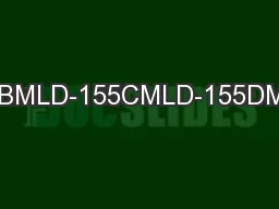 MLD-155BMLD-155CMLD-155DMLD-155E