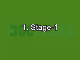 1. Stage-1