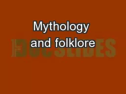 Mythology and folklore