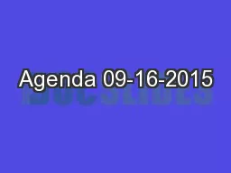 Agenda 09-16-2015