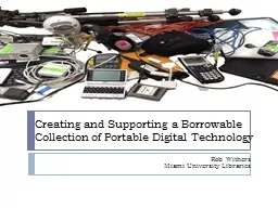 Creating and Supporting a Borrowable Collection of Portable