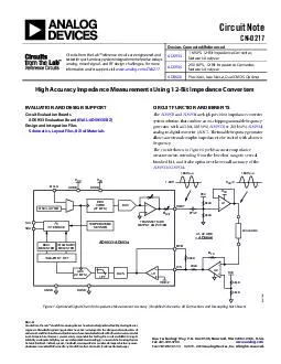 Circuit Note CN  Circuits from the Lab reference circuits are engineered and tested for