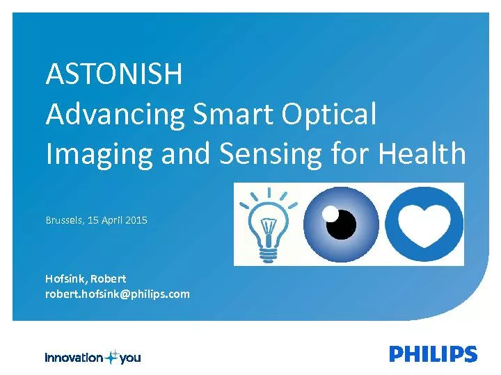ASTONISHAdvancing Smart Optical Imaging and Sensing for Health
...