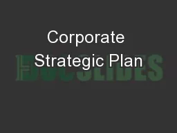 Corporate Strategic Plan