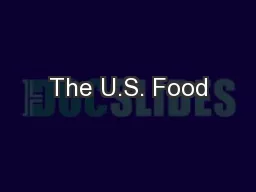 The U.S. Food