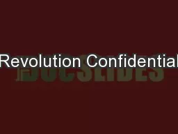 Revolution Confidential