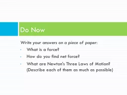 Write your answers on a piece of paper: