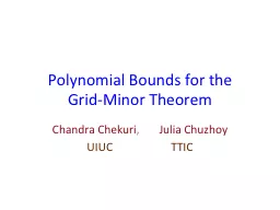 Polynomial Bounds for the