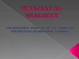 MUNAJAAT-AL-SHAKIREEN
