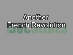 Another French Revolution