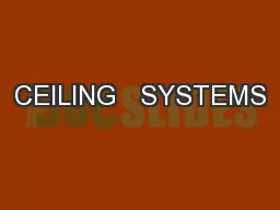 CEILING   SYSTEMS