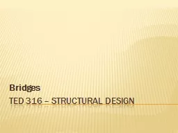TED 316 – Structural Design