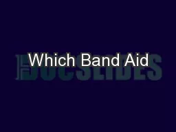 Which Band Aid