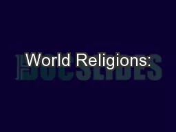 World Religions: