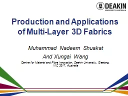 Production and Applications of Multi-Layer 3D Fabrics