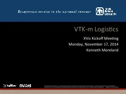 VTK-m Logistics