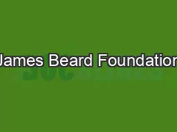 James Beard Foundation