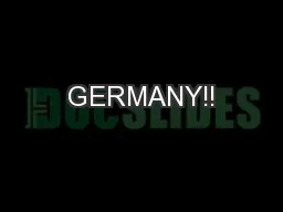 GERMANY!!
