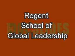 Regent School of Global Leadership