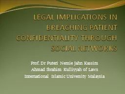 LEGAL IMPLICATIONS IN BREACHING PATIENT CONFIDENTIALITY THR