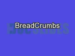 BreadCrumbs