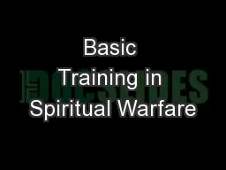 Basic Training in Spiritual Warfare