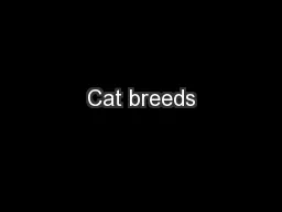 Cat breeds