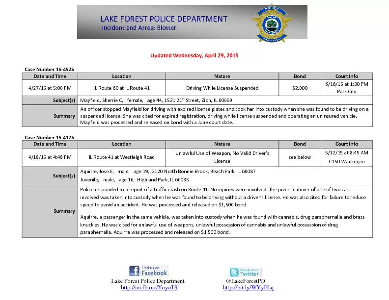 Lake Forest Police Department