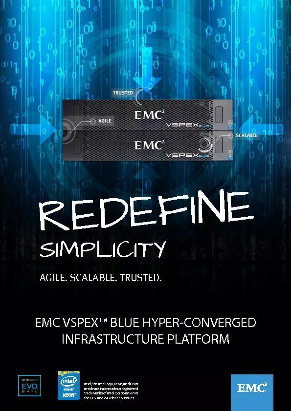 EMC VSPEX™ BLUE HYPER-CONVERGED INFRASTRUCTURE PLATFORM