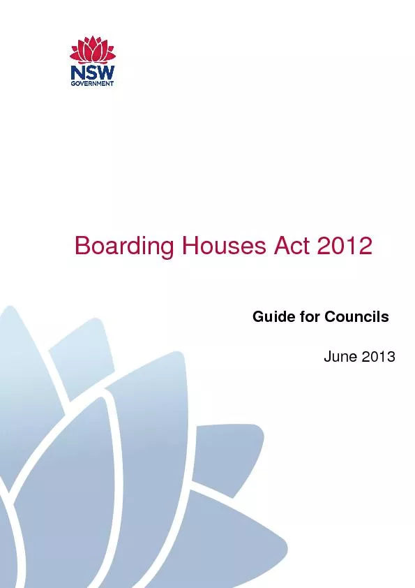 Boarding Houses Act 2012