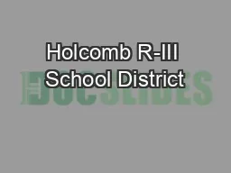 Holcomb R-III School District