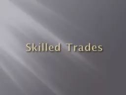 Skilled Trades
