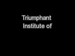 Triumphant Institute of