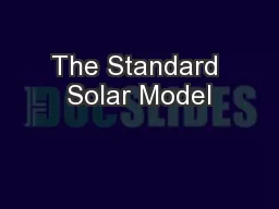 The Standard Solar Model
