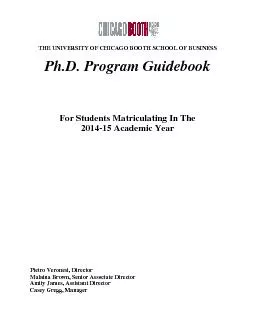 Ph.D. Program Guidebook 20142015